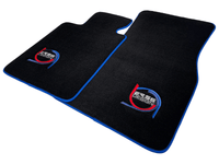 Black Floor Mats For BMW 3 Series F31 5-doors Wagon ER56 Design Limited Edition Blue Trim - AutoWin