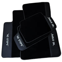 Black Floor Mats For BMW 7 Series E66 No Steps Edition AutoWin Brand - AutoWin