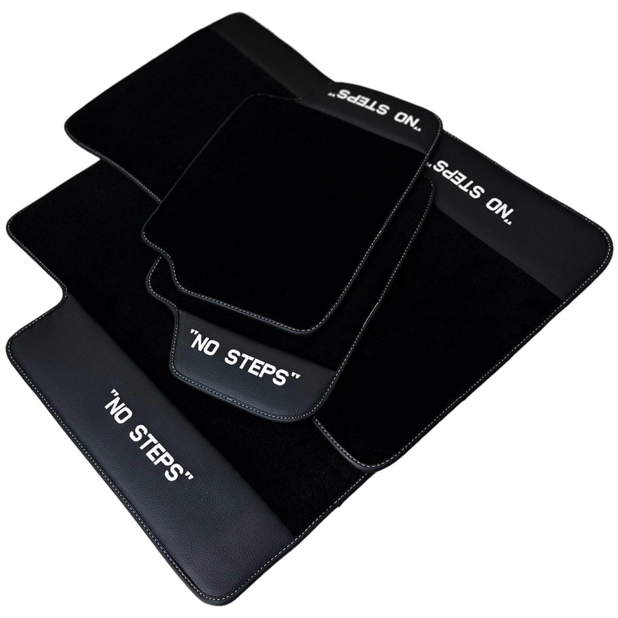 Black Floor Mats For BMW 7 Series F01 No Steps Edition AutoWin Brand - AutoWin