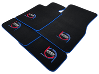 Black Floor Mats For BMW iX1 - U11 SUV ER56 Design Limited Edition Blue Trim - AutoWin