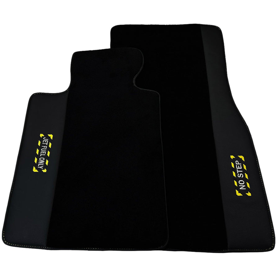 Black Floor Mats For BMW X1 Series E84 | Fighter Jet Edition - AutoWin