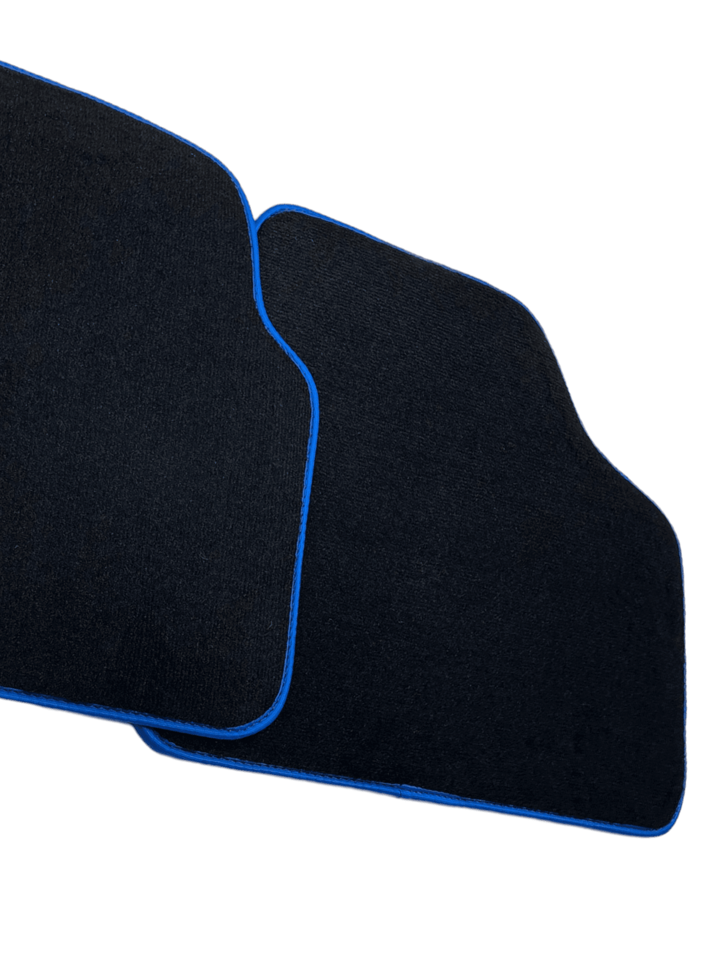 Black Floor Mats For BMW X1 Series E84 With Blue Trim - AutoWin