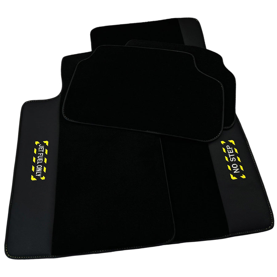 Black Floor Mats For BMW X3 Series F25 | Fighter Jet Edition - AutoWin
