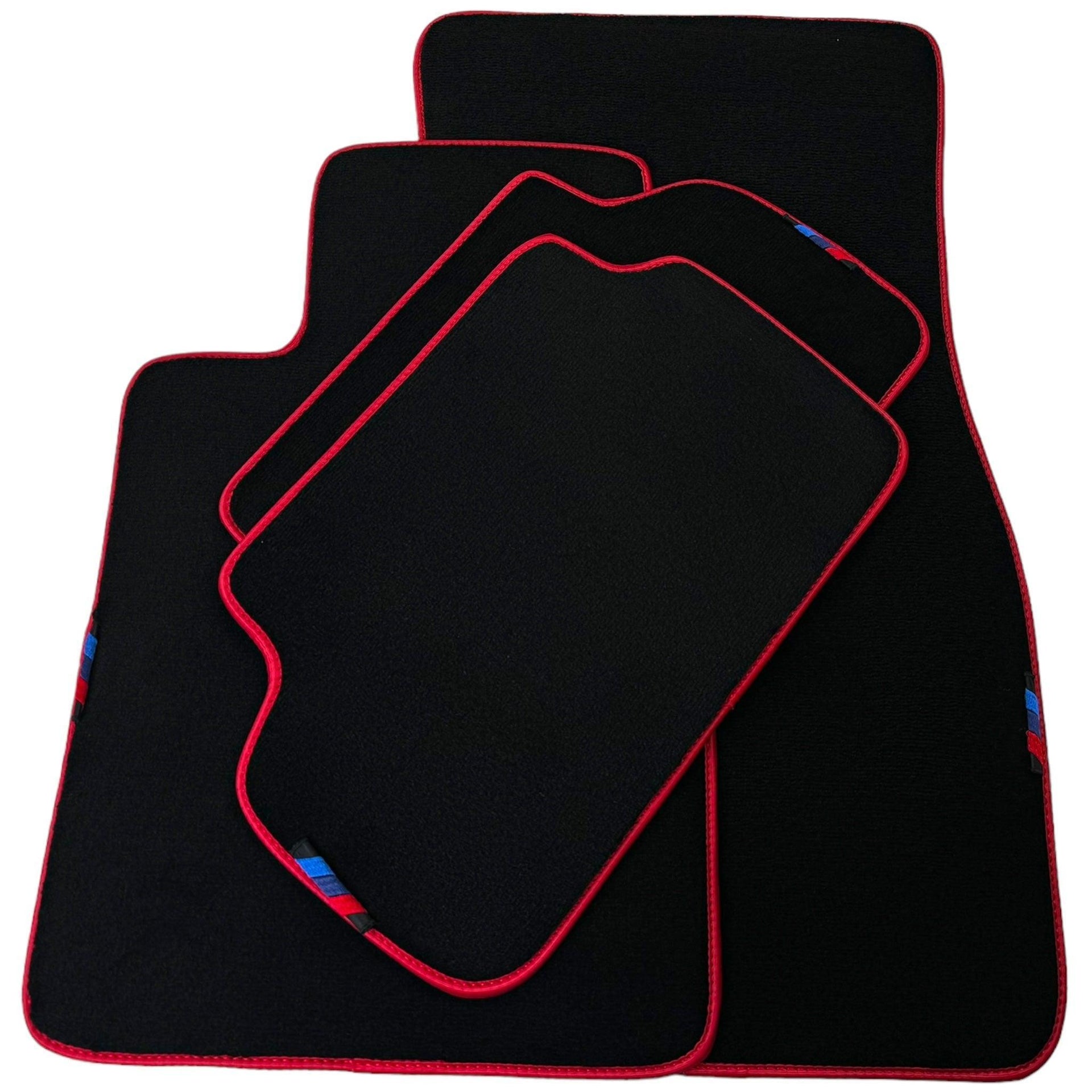 Black Floor Mats For BMW X3M Series F97 | Red Trim - AutoWin