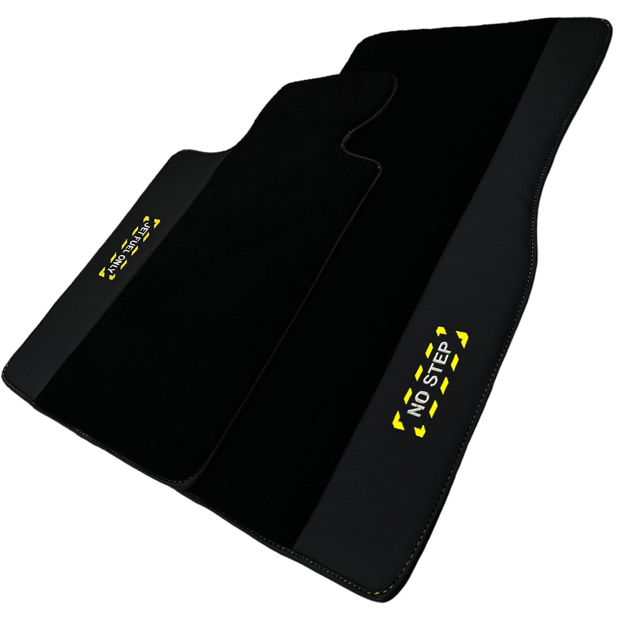 Black Floor Mats For BMW X4 Series G02 | Fighter Jet Edition - AutoWin