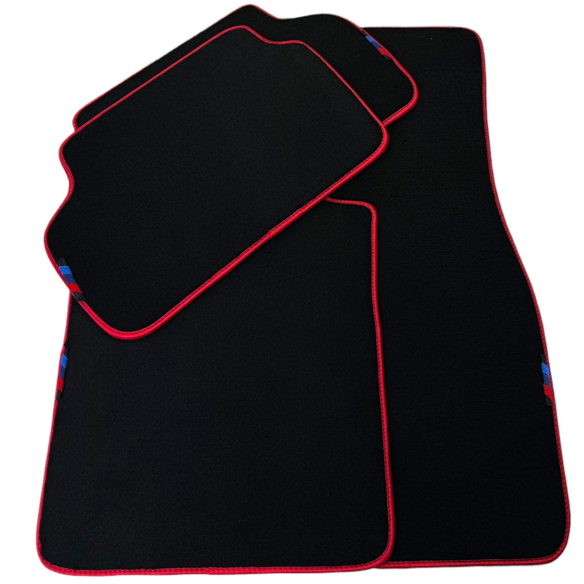 Black Floor Mats For BMW X4 Series G02 | Red Trim - AutoWin