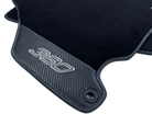 Black Floor Mats For Ferrari 360 Modena 1999-2005 With Carbon Fiber Leather - AutoWin