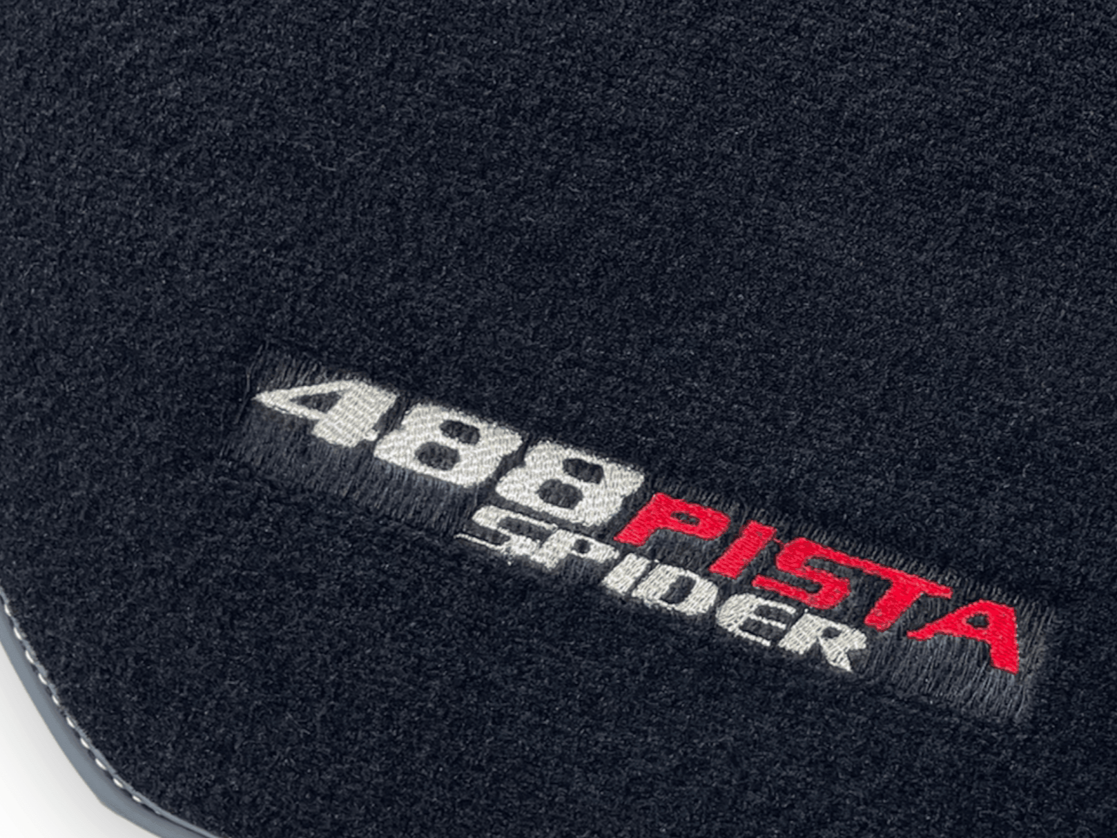 Black Floor Mats For Ferrari 488 Pista Spider 2019-2021 - AutoWin