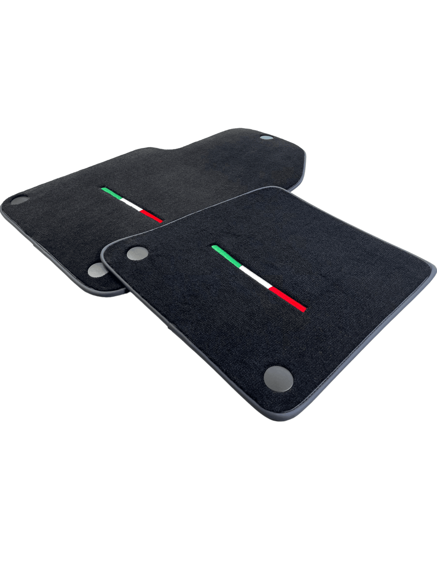 Black Floor Mats For Ferrari 599 Coupe 2006-2012 Italian Edition - AutoWin