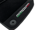 Black Floor Mats for Lamborghini Aventador With Alcantara Leather - AutoWin