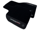 Black Floor Mats for Lamborghini Aventador With Alcantara Leather - AutoWin