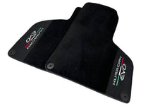 Lamborghini Huracan EVO (2014-2023): Black Leather Floor Mats