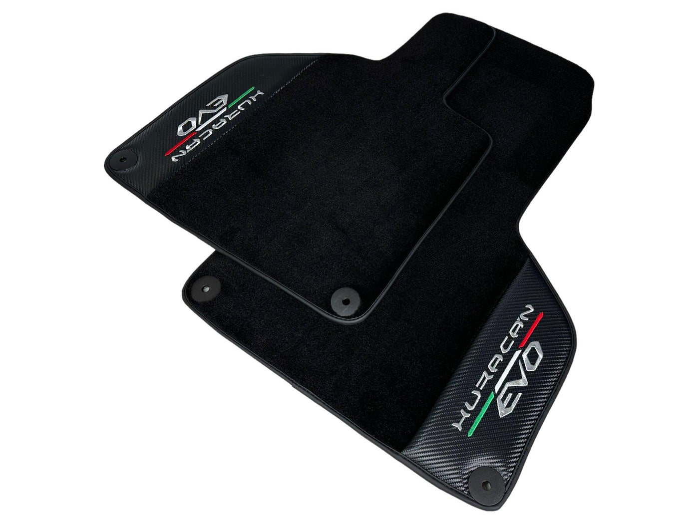Huracan EVO (2014-2023): Black Mats with Carbon Fiber Borders