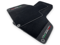Black Carpet Floor Mats for Lamborghini Huracan with Alcantara Leather - AutoWin