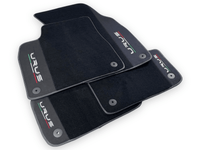 Black Floor Mats For Lamborghini Urus With Alcantara Leather - AutoWin