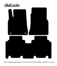 Black Floor Mats For Mercedes Benz A-Class W168 (2001-2004) | AutoWin Edition - AutoWin