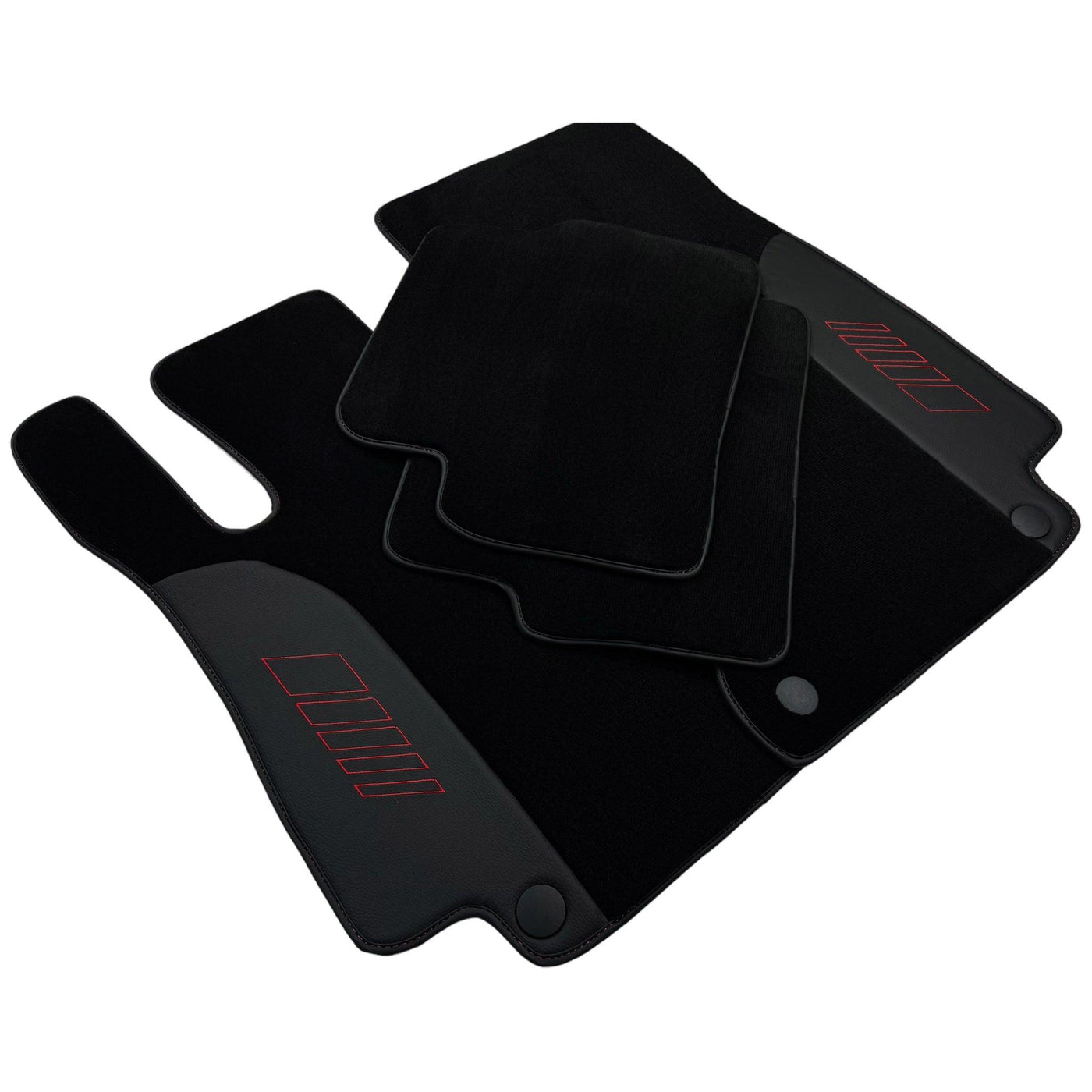 Black Floor Mats For Mercedes Benz A-Class W177 Hybrid (2019-2023) | AutoWin Edition - AutoWin