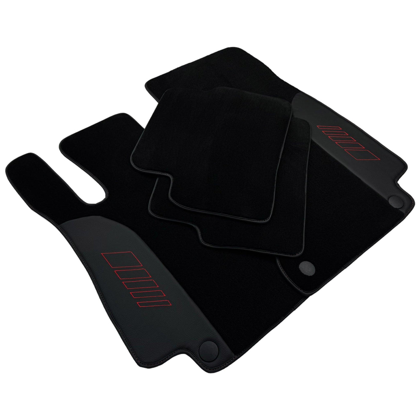 Black Floor Mats For Mercedes Benz C-Class CL203 Coupe (2000-2008) | AutoWin Edition - AutoWin