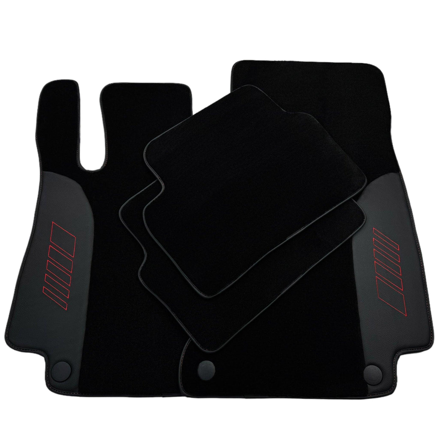 Black Floor Mats For Mercedes Benz C-Class W203 Sedan (2000-2007) | AutoWin Edition - AutoWin