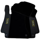 Black Floor Mats For Mercedes Benz C-Class W204 Sedan (2007-2014) | Fighter Jet Edition - AutoWin