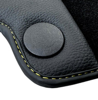 Black Floor Mats For Mercedes Benz CLA-Class X118 Shooting Brake (2019-2023) | Fighter Jet Edition - AutoWin