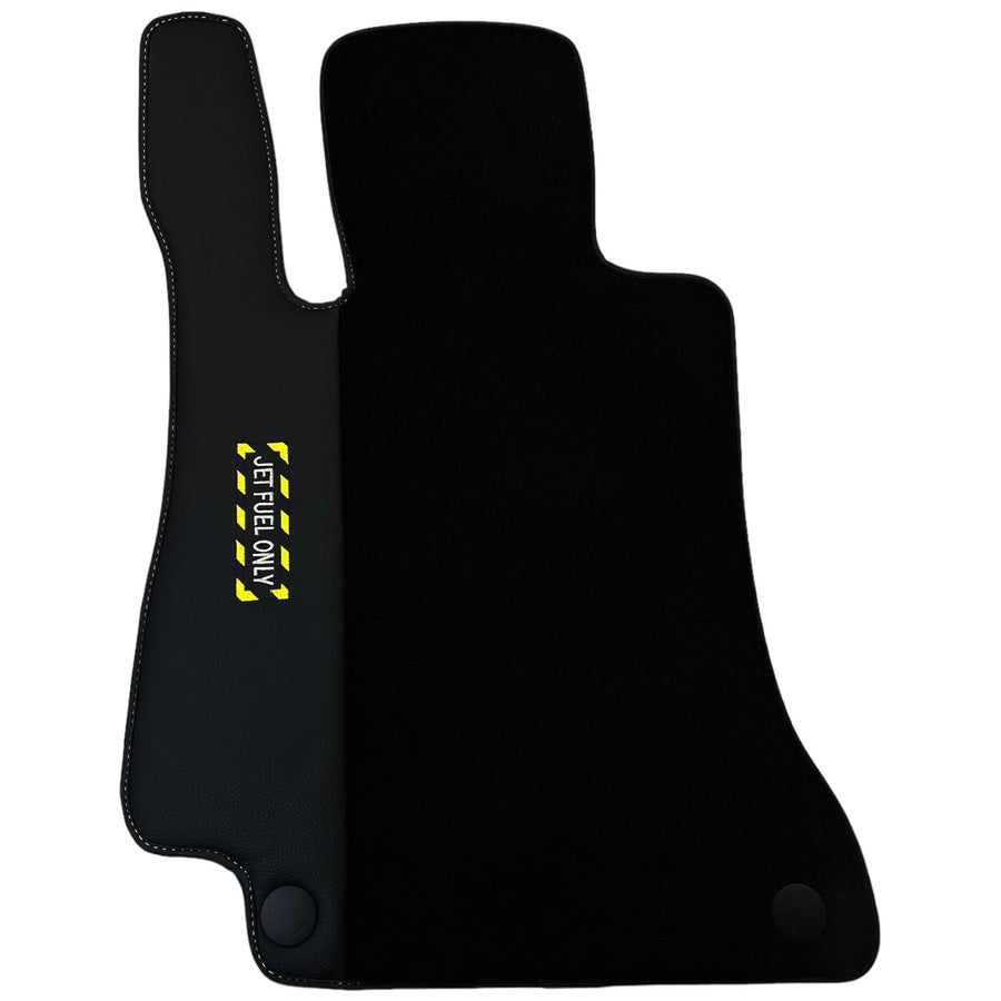 Black Floor Mats For Mercedes Benz E-Class C238 Coupe (2017-2023) | Fighter Jet Edition - AutoWin