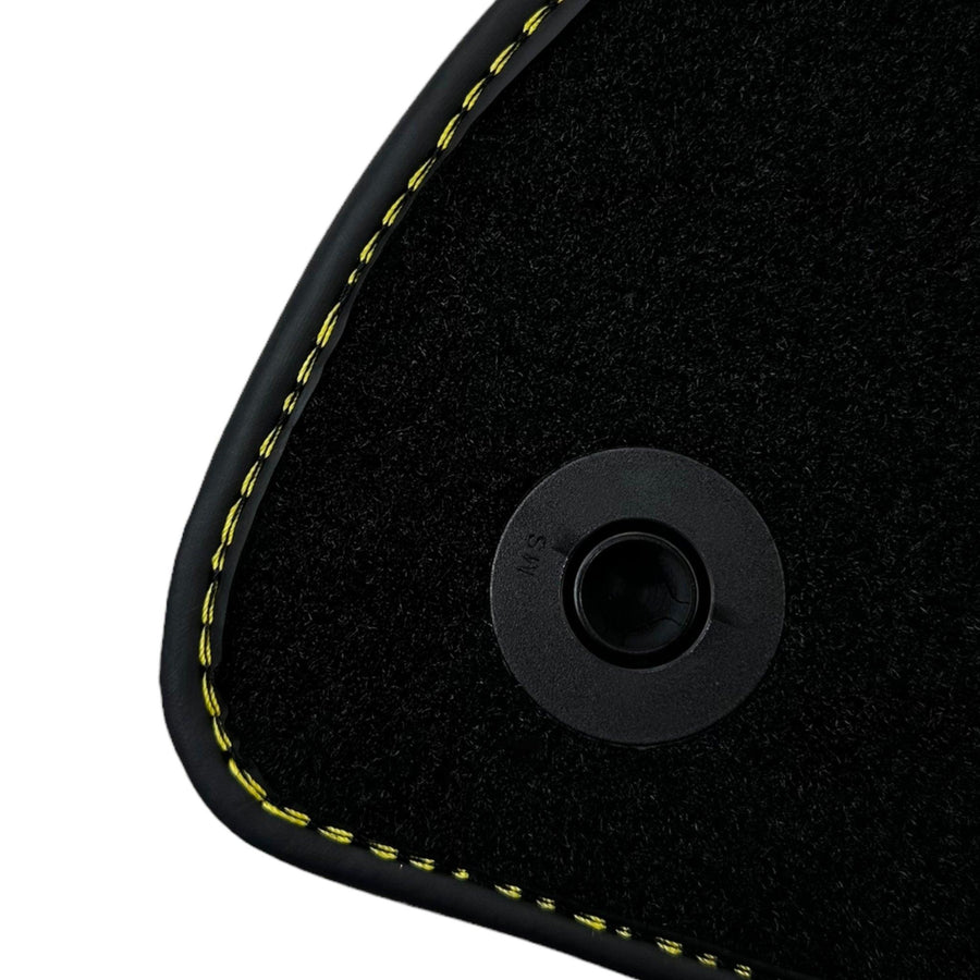Black Floor Mats For Mercedes Benz E-Class C238 Coupe (2017-2023) | Fighter Jet Edition - AutoWin