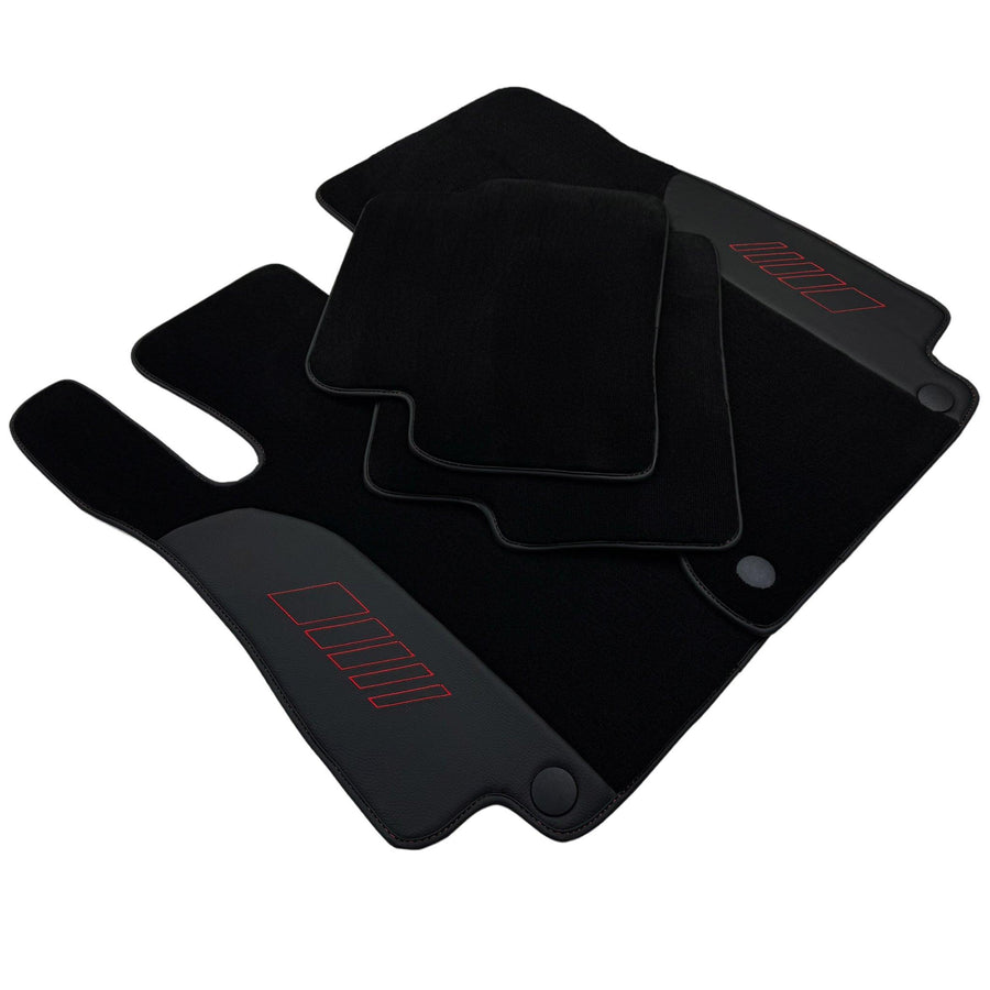 Black Floor Mats For Mercedes Benz E-Class W214 Sedan (2023-2024) | AutoWin Edition - AutoWin