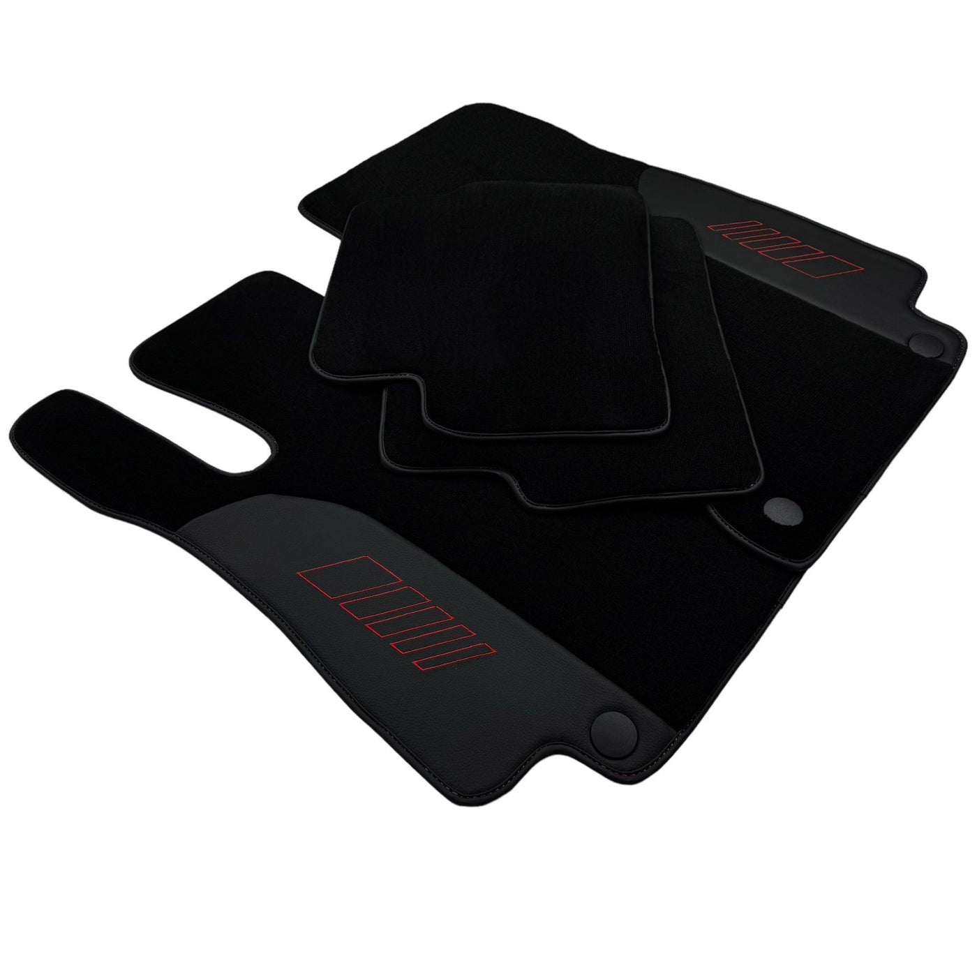 Black Floor Mats For Mercedes Benz EQC-Class N293 (2019-2023) | AutoWin Edition - AutoWin