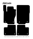 Black Floor Mats For Mercedes Benz GL-Class 500 4Matic (2012-2015) | AutoWin Edition - AutoWin