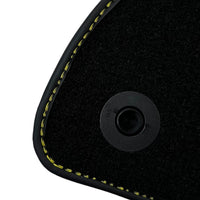 Black Floor Mats For Mercedes Benz GLC-Class C253 Coupe (2019-2023) | Fighter Jet Edition - AutoWin