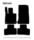 Black Floor Mats For Mercedes Benz GLC-Class C253 Coupe (2020-2023) Hybrid | AutoWin Edition - AutoWin