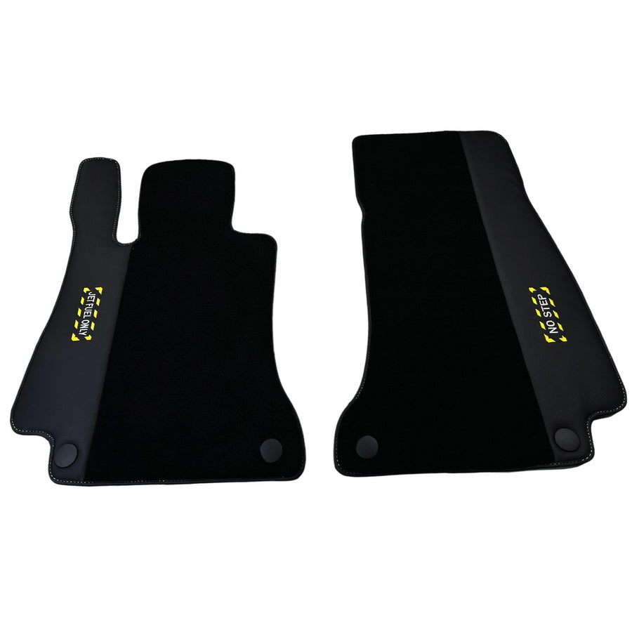 Black Floor Mats For Mercedes Benz GLS-Class X167 (2019-2023) | Fighter Jet Edition - AutoWin