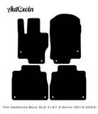 Black Floor Mats For Mercedes Benz GLS-Class X167 (2019-2023) | Fighter Jet Edition - AutoWin