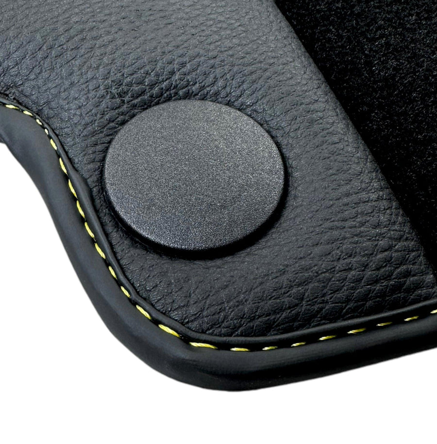 Black Floor Mats For Mercedes Benz GLS-Class X167 (2019-2023) | Fighter Jet Edition - AutoWin
