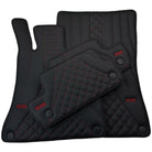 Black Leather Floor Mats For Mercedes Benz GLB-Class X247 (2020-2023) | ER56 Design - AutoWin
