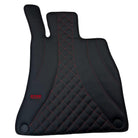 Black Leather Floor Mats For Mercedes Benz GLB-Class X247 (2020-2023) | ER56 Design - AutoWin