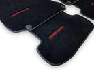 Black Leather Floor Mats For Mercedes Benz GLK-Class X204 (2008-2012) | ER56 Design - AutoWin
