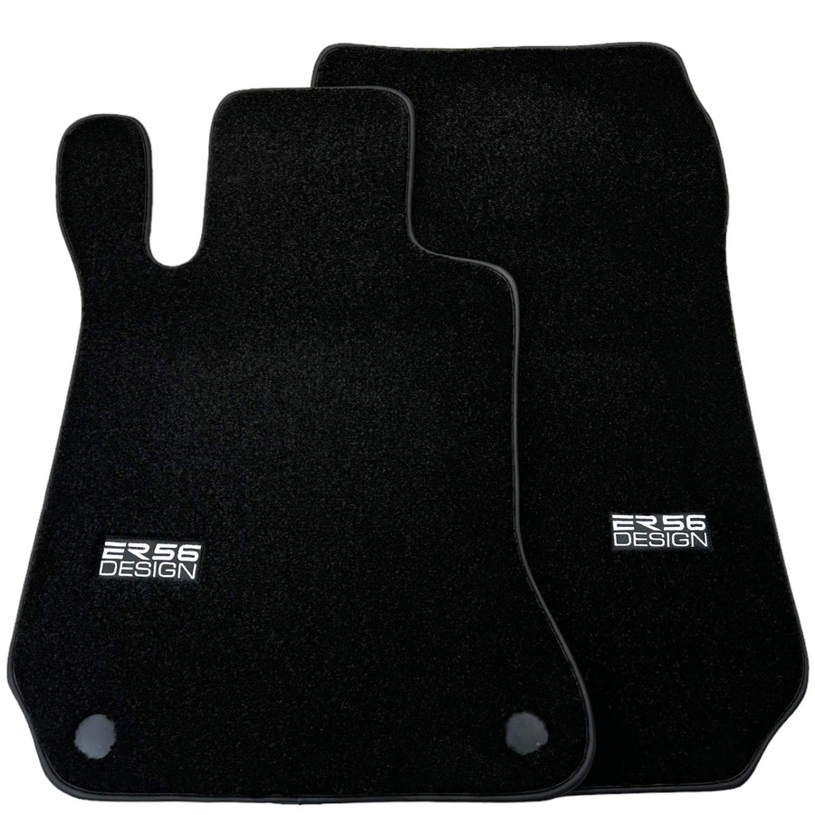 Black Luxury Floor Mats For Mercedes Benz C-Class S205 Wagon Facelift (2018-2023) Hybrid | ER56 Design - AutoWin