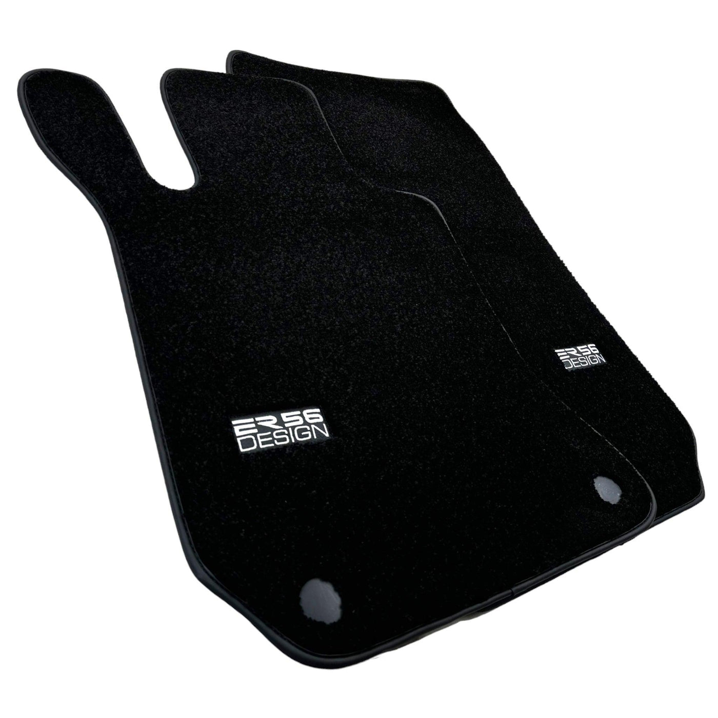 Black Luxury Floor Mats For Mercedes Benz E-Class W211 Sedan (2002-2009) | ER56 Design - AutoWin