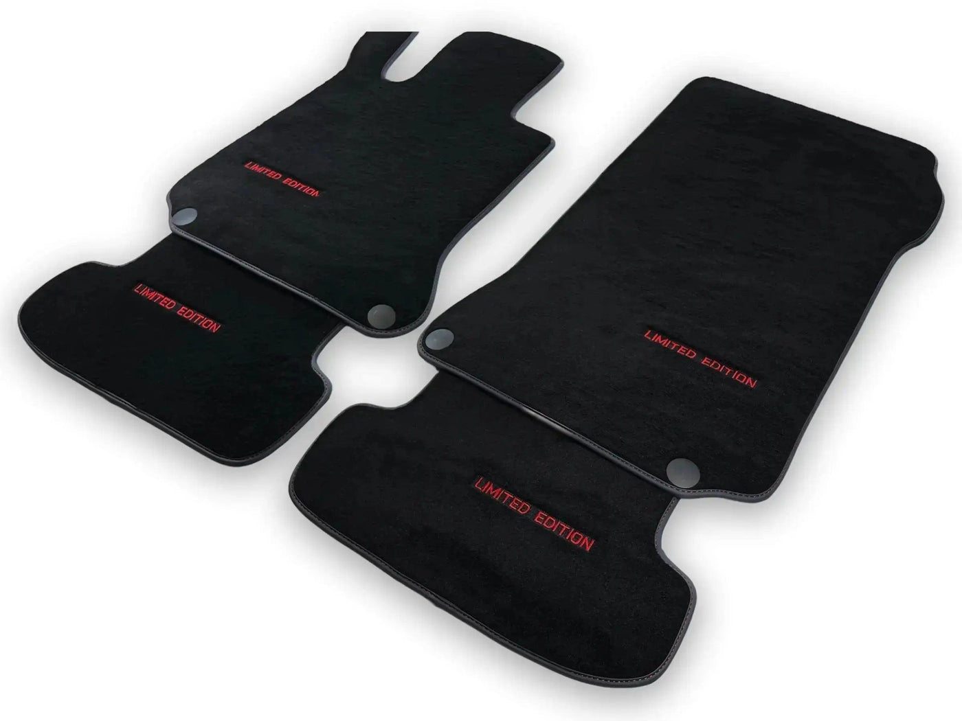 Black Luxury Floor Mats For Mercedes Benz EQC-Class N293 (2019-2023) | ER56 Design - AutoWin