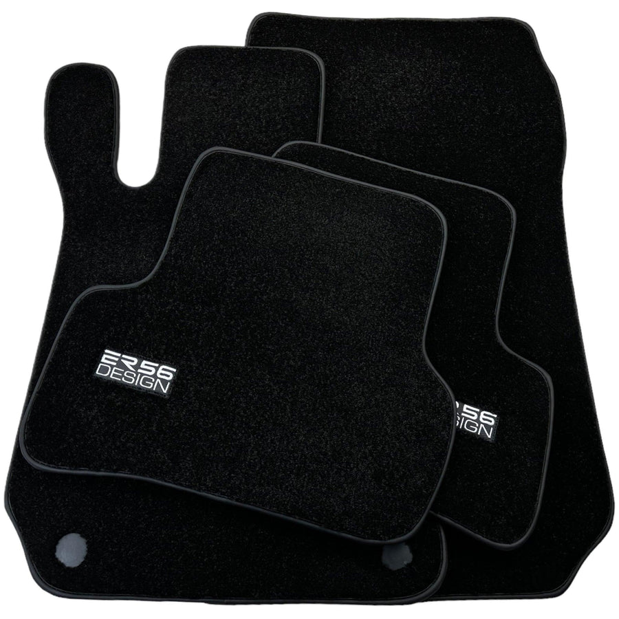 Black Luxury Floor Mats For Mercedes Benz M-Class W166 (2011-2015) | ER56 Design - AutoWin
