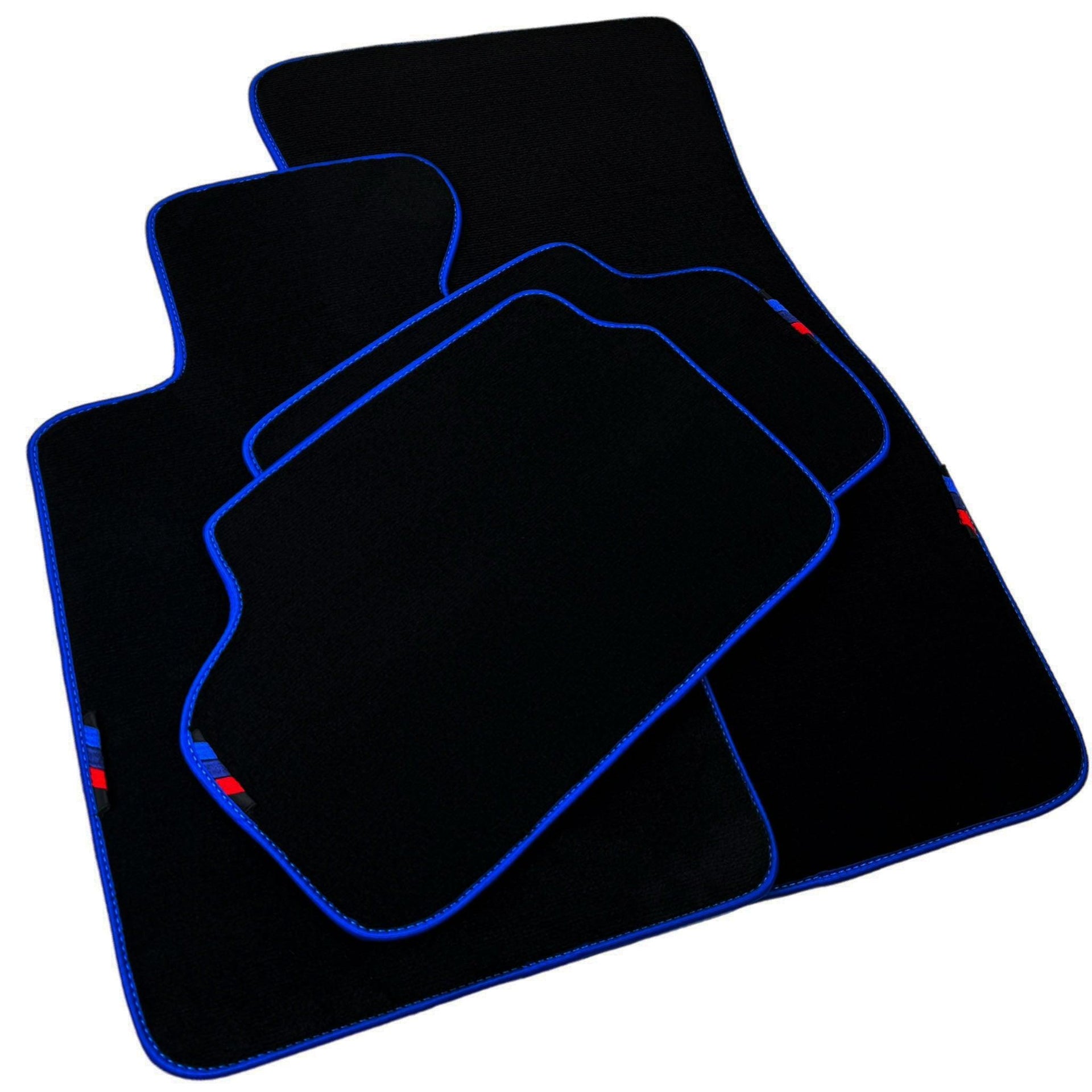 Black Mats For BMW 4 Series G26 Gran Coupe | Blue Trim - AutoWin