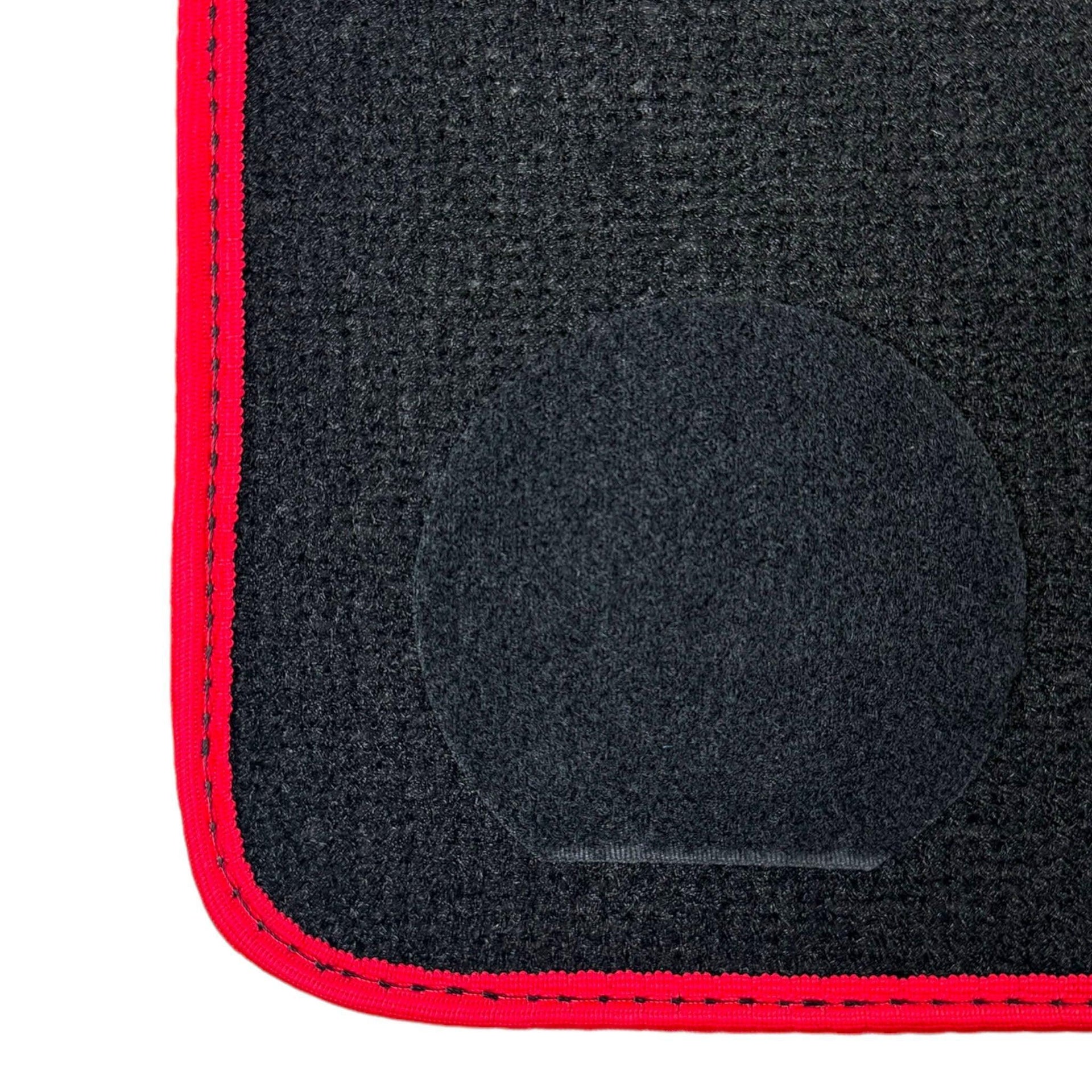 Black Mats For BMW 6 Series E64 Convertible | Red Trim - AutoWin