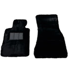 Black Sheepskin Floor Mats For BMW X5M E70 SUV No Steps Edition - AutoWin