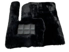 Black Sheepskin Floor Mats For Mercedes Benz CLK-Class A208 Convertible (1998-2003) | ER56 Design - AutoWin