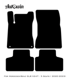 Black Sheepskin Floor Mats For Mercedes Benz GLB-Class X247 (2020-2023) | ER56 Design - AutoWin