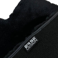 Black Sheepskin Floor Mats For Mercedes Benz S-Class C126 Coupe (1981-1991) | ER56 Design - AutoWin