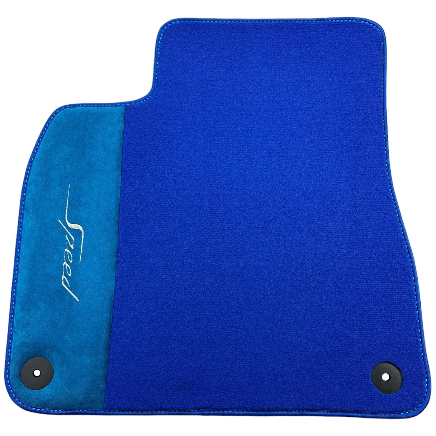 Blue Floor Mats For Bentley Flying Spur (2013-2019) with Alcantara Leather - AutoWin