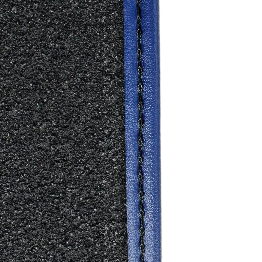 Blue Floor Mats For Bentley Mulsanne (2010-2020) with Leather - AutoWin